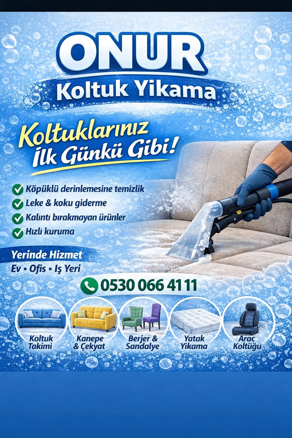 Kocaeli yerinde koltuk yıkama ve profesyonel temizlik hizmet görseli